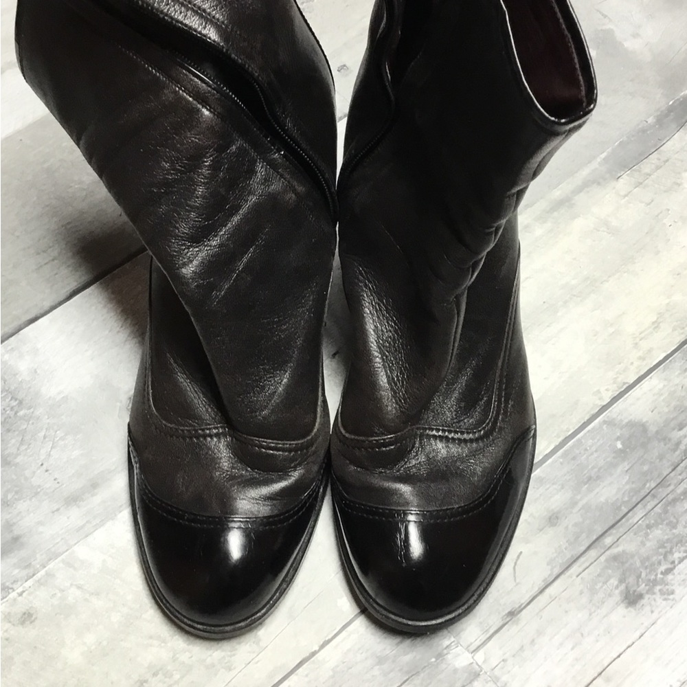 Ankle Boots 39.5 Brown Leather